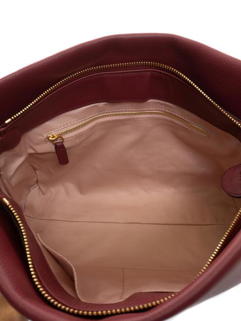 BOHEME GRANA DOUBLE Bolso de mano, con bandolera, en piel granate r/pulpa p - Bolsos Mujer