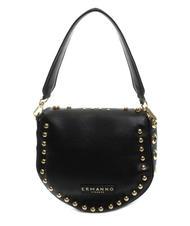 ERMANNO SCERVINO PRINCESS Bolso con solapa y tachuelas oro negro - Bolsos Mujer - 4