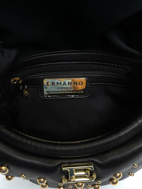 PRINCESS Bolso con solapa y tachuelas oro negro - Bolsos Mujer