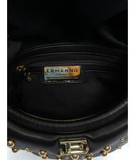 ERMANNO SCERVINO PRINCESS Bolso con solapa y tachuelas oro negro - Bolsos Mujer - 5