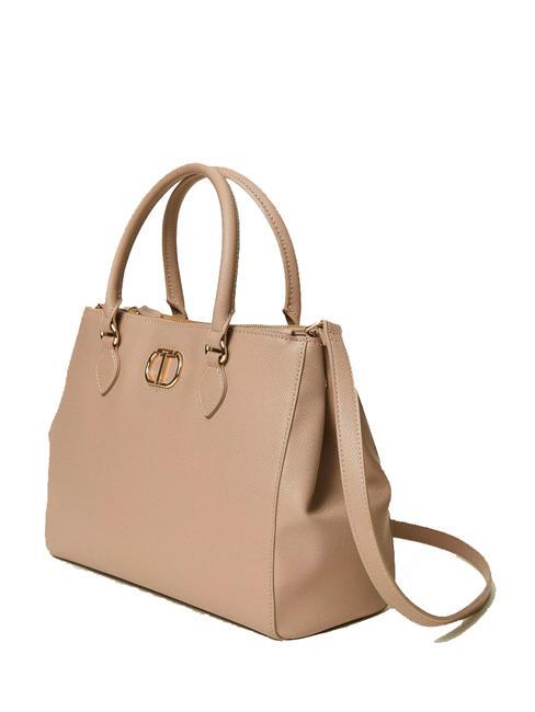 OVAL T Bolso tote con bandolera marr&oacute;n claro - Bolsos Mujer