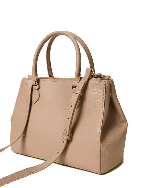 OVAL T Bolso tote con bandolera marr&oacute;n claro - Bolsos Mujer