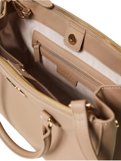 OVAL T Bolso tote con bandolera marr&oacute;n claro - Bolsos Mujer