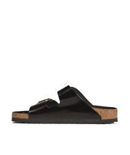 BIRKENSTOCK ARIZONA Big Buckle Sandalia babucha de piel brillo negro - Zapatos unisex - 3