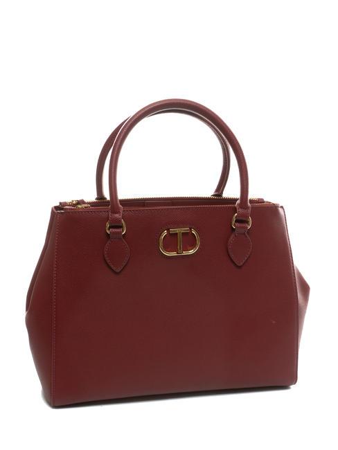 OVAL T Bolso tote con bandolera resplandor de frambuesa - Bolsos Mujer