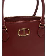 TWINSET OVAL T Bolso tote con bandolera resplandor de frambuesa - Bolsos Mujer - 3