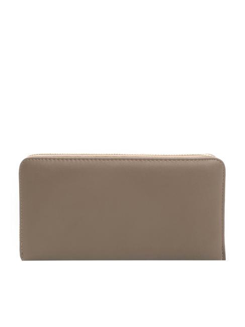 NEW OVAL T Cartera grande de piel gris pardo - Carteras Mujer