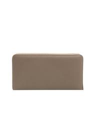 TWINSET NEW OVAL T Cartera grande de piel gris pardo - Carteras Mujer - 3