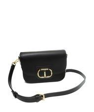 TWINSET OVAL T Bandolera con solapa negro - Bolsos Mujer - 2
