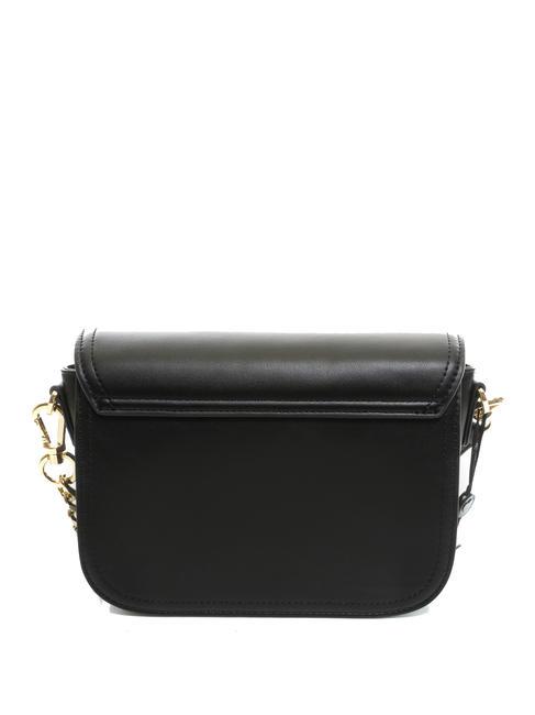 OVAL T Bandolera con solapa negro - Bolsos Mujer