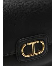 TWINSET OVAL T Bolso bandolera con solapa negro - Bolsos Mujer - 3