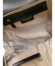 TWINSET OVAL T Mochila de cuero negro - Bolsos Mujer - 4