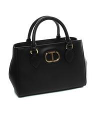 TWINSET OVAL T Bolso de mano con bandolera negro - Bolsos Mujer - 2