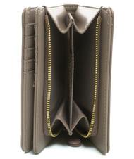 TWINSET MIDDLE Monedero medio gris pardo - Carteras Mujer - 4