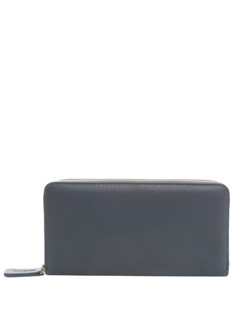 NEW OVAL T Cartera grande de piel gris azulado - Carteras Mujer