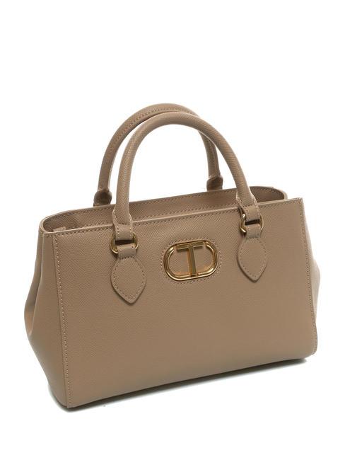 OVAL T Bolso de mano con bandolera marr&oacute;n claro - Bolsos Mujer