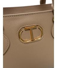 TWINSET OVAL T Bolso de mano con bandolera marr&oacute;n claro - Bolsos Mujer - 3