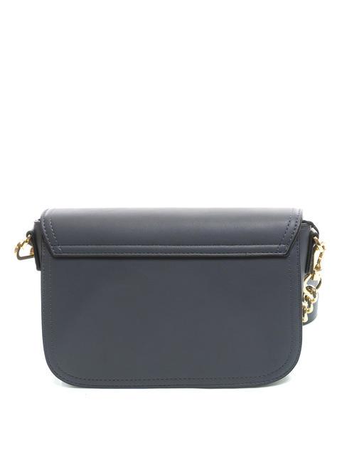 OVAL T Bandolera con solapa gris azulado - Bolsos Mujer