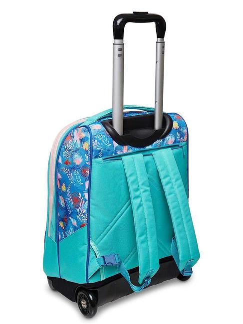 WATCH ME SHINE Mochila trolley 2 ruedas petr&oacute;leo / azul - Mochilas con ruedas