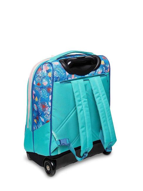 WATCH ME SHINE Mochila trolley 2 ruedas petr&oacute;leo / azul - Mochilas con ruedas