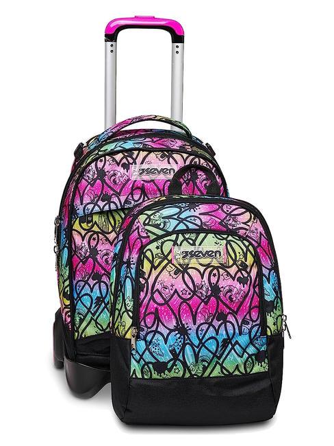 COLOUR EXPRESSION JACK Mochila trolley desmontable, mochila doble RODAMINA ROJA - Mochilas con ruedas