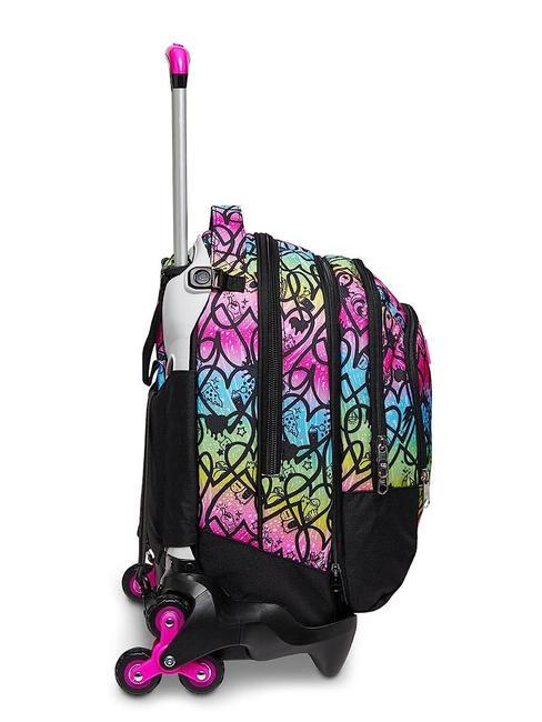 COLOUR EXPRESSION JACK Mochila trolley desmontable, mochila doble RODAMINA ROJA - Mochilas con ruedas