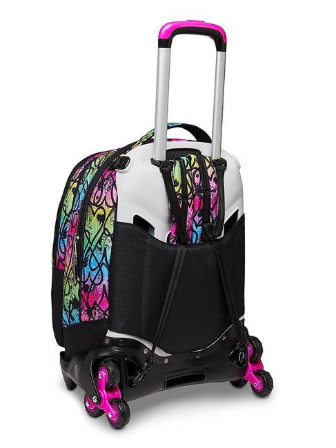 COLOUR EXPRESSION JACK Mochila trolley desmontable, mochila doble RODAMINA ROJA - Mochilas con ruedas