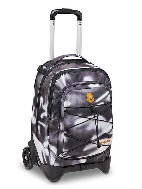 NEW PLUG FANTASY Mochila trolley desmontable, 2 ruedas sombra negra - Mochilas con ruedas
