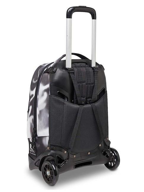 NEW PLUG FANTASY Mochila trolley desmontable, 2 ruedas sombra negra - Mochilas con ruedas