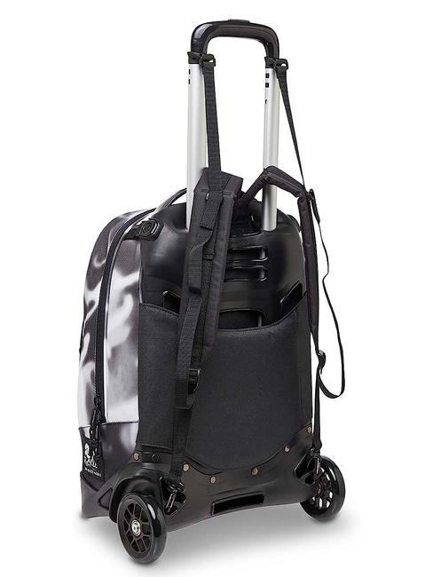 NEW PLUG FANTASY Mochila trolley desmontable, 2 ruedas sombra negra - Mochilas con ruedas