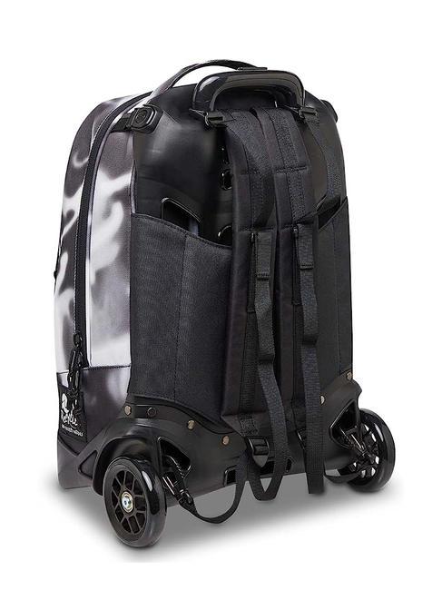 NEW PLUG FANTASY Mochila trolley desmontable, 2 ruedas sombra negra - Mochilas con ruedas