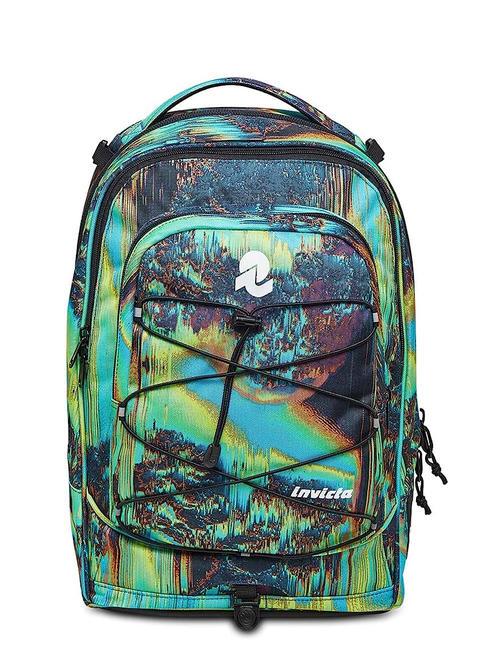 NEW PLUG FANTASY Mochila trolley desmontable, 2 ruedas azul digital - Mochilas con ruedas