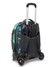 INVICTA NEW PLUG FANTASY Mochila trolley desmontable, 2 ruedas azul digital - Mochilas con ruedas - 4