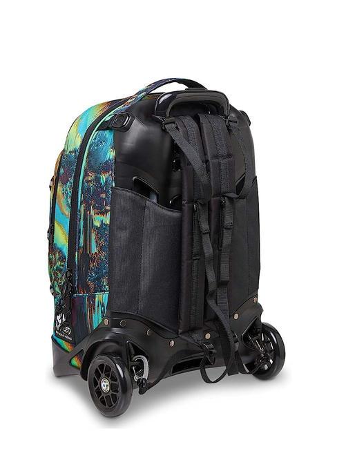 NEW PLUG FANTASY Mochila trolley desmontable, 2 ruedas azul digital - Mochilas con ruedas