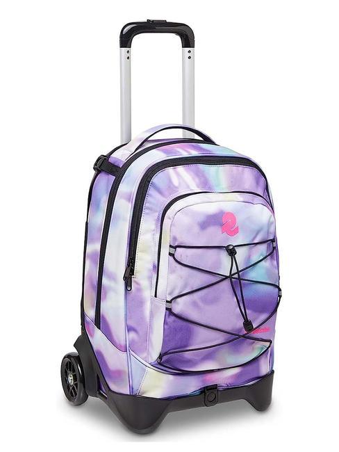 NEW PLUG FANTASY Mochila trolley desmontable, 2 ruedas tonos pastel - Mochilas con ruedas