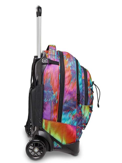 NEW PLUG FANTASY Mochila trolley desmontable, 2 ruedas multicolor digital - Mochilas con ruedas