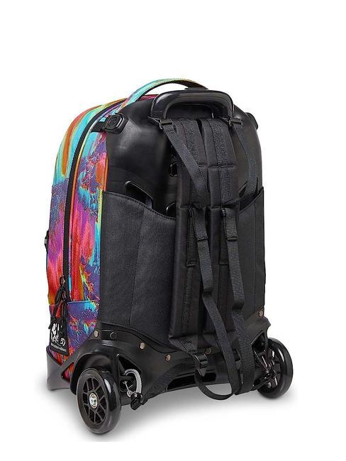 NEW PLUG FANTASY Mochila trolley desmontable, 2 ruedas multicolor digital - Mochilas con ruedas