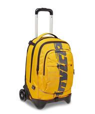 INVICTA NEW PLUG LOGO Mochila trolley desmontable, 2 ruedas azafr&aacute;n - Mochilas con ruedas - 3