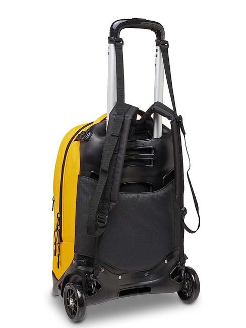 NEW PLUG LOGO Mochila trolley desmontable, 2 ruedas azafr&aacute;n - Mochilas con ruedas