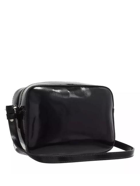 BEAT SHINY Bolso bandolera en piel negro - Bolsos Mujer