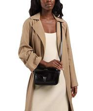 COCCINELLE BEAT SHINY Bolso bandolera en piel negro - Bolsos Mujer - 4