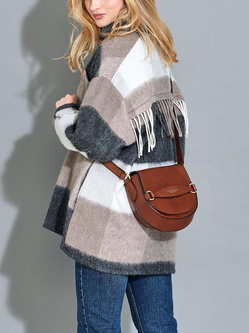 BETTINA Minibolso de hombro, en piel Oro negro - Bolsos Mujer