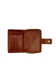 THE BRIDGE LUCREZIA Cartera compacta de piel BROWN - Carteras Mujer - 3