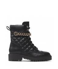 GUESS odysse stivaletto 3,7cm Botas de combate acolchadas con cadena NEGRO - Zapatos Mujer - 3