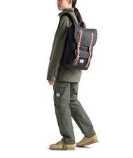 HERSCHEL LITTLE AMERICA MID mochila mediana navy tan - Mochilas Escuela & Tiempo Libre - 3