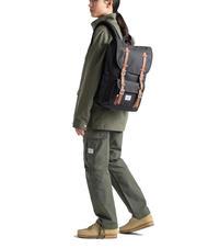 HERSCHEL LITTLE AMERICA MID mochila mediana tono negro - Mochilas Escuela & Tiempo Libre - 4