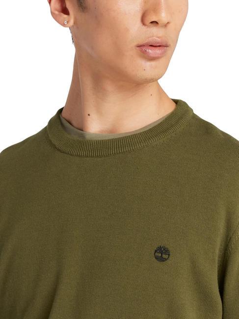 WILLIAMS RIVER Su&eacute;ter de cuello redondo darkoliv - Su&eacute;teres de los hombres