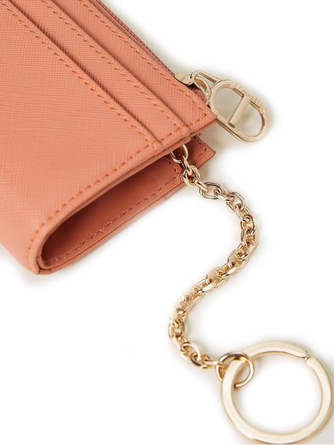 OVAL T Tarjetero llavero mousse rosa - Carteras Mujer