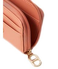 TWINSET OVAL T Tarjetero llavero mousse rosa - Carteras Mujer - 3