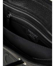 TWINSET LOGO EMBOSSED Bolso de mano con bandolera negro - Bolsos Mujer - 4